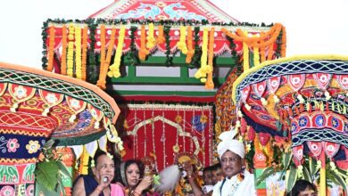 भगवान श्री जगन्नाथ, भाई बलभद्र एवं बहन सुभद्रा जगन्नाथ मंदिर दोकड़ा से मौसीबाड़ी पहुंचे, 9 वें दिन होगी भव्य वापसी