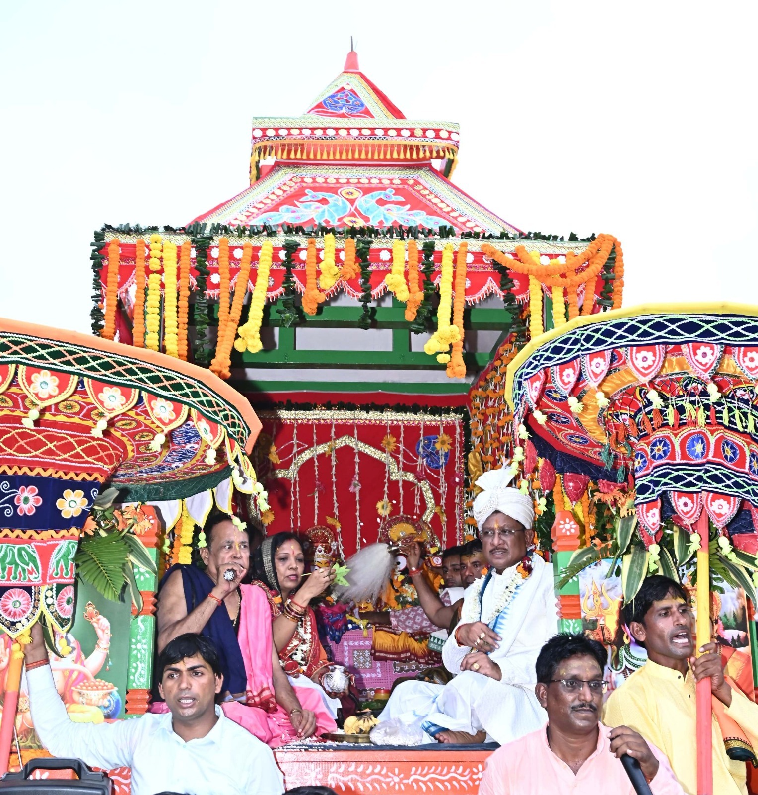 भगवान श्री जगन्नाथ, भाई बलभद्र एवं बहन सुभद्रा जगन्नाथ मंदिर दोकड़ा से मौसीबाड़ी पहुंचे, 9 वें दिन होगी भव्य वापसी