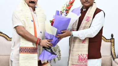 मुख्यमंत्री विष्णु देव साय से केन्द्रीय कोयला एवं खान राज्य मंत्री सतीश चन्द्र दुबे ने की सौजन्य मुलाकात