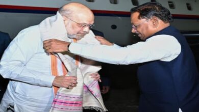 केंद्रीय गृह मंत्री अमित शाह का स्वामी विवेकानंद विमानतल पर मुख्यमंत्री विष्णु देव साय ने किया आत्मीय स्वागत*