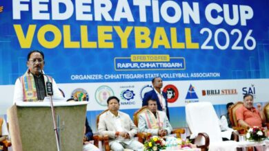 मुख्यमंत्री विष्णु देव साय ने 37वीं फेडरेशन कप व्हॉलीबॉल चैंपियनशिप का किया उद्घाटन, अंतरराष्ट्रीय खिलाड़ियों से सजी 16 टीमें ले रही हिस्सा