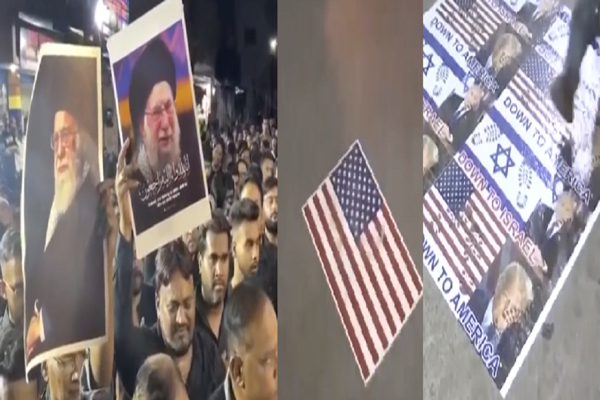 ईरान के सुप्रीम लीडर खामेनेई की मौत के बाद रायपुर में विरोध, जगह-जगह सड़कों पर झंडे चिपकाकर विरोध प्रदर्शन